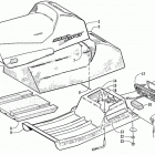 Z 440 SNO PRO Seat and taillight assembly