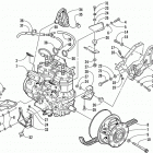 ZL 600 EFI Опора двигателя и вариатор