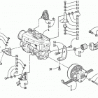 Z 440 SNO PRO Опора двигателя и вариатор