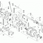 ZR 440 SNO PRO Drive train shafts, brake, and dropcase assemblies