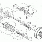 Z 440 SNO PRO Вал приводной трака и тормоза