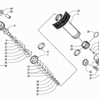 MOUNTAIN CAT 1000 Задняя подвеска ,задний амортизатор