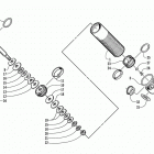 ZR 700 (BLACK) Задняя  подвеска, передний амортизатор