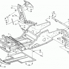 MOUNTAIN CAT 500 EFI Передняя рама и подножки