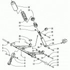 BEARCAT 440 II Rear suspension  /  front arm assembly