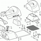 PANTHER 550 Топливный бак и сиденье