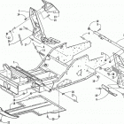 ZR 600 EFI Передняя рама и подножки