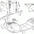 MOUNTAIN CAT 600 EFI Gas tank and fuel pump assemblies (le)