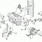 Z 440 SNO PRO Опора двигателя и вариатор