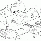 PANTHER 370 Топливный бак ,сиденье и задний фонарь