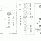 ZR 440 SNO PRO (SNO-CROSS) Rear suspension rear arm shock absorber (cross country)
