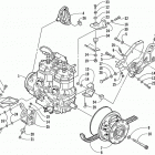ZR 500 EFI (ESR) Опора двигателя и вариатор