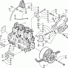 MOUNTAIN CAT 1000 Опора двигателя и вариатор