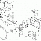 BEARCAT WIDE TRACK Carburetor, fuel pump, oil tank, & air silencer