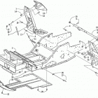 MOUNTAIN CAT 600 EFI Передняя рама и подножки
