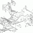 ZR 500 EFI Передняя рама и подножки