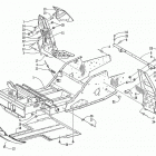 MOUNTAIN CAT 600 VEV Передняя рама и подножки