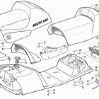 ZR 700 (BLACK) Топливный бак ,сиденье и задний фонарь