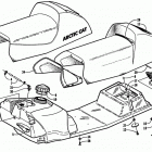 ZL 550 Gas tank, seat, and taillight assembly (esr)