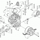 ZR 440 SNO PRO (SNO-CROSS) Опора двигателя и вариатор