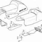 ZR 500 EFI Seat and taillight assembly