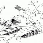 MOUNTAIN CAT 800 Капот и Лобовое стекло  (le)
