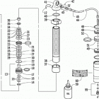 ZR 440 SNO PRO (SNO-CROSS) Front suspension shock absorber (cross country)