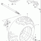 LT-A500F VINSON 4x4 AUTOMATIC Заднее колесо левое