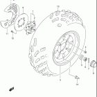 LT-F500F Vinson 4WD Переднее колесо