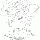 LT-F500F Vinson 4WD Заднее крыло