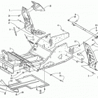 THUNDERCAT MC GREEN Front frame and footrest assembly (mc)