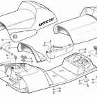 THUNDERCAT GREEN Топливный бак ,сиденье и задний фонарь