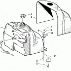 ZR 440 SNO PRO Gas tank and cover