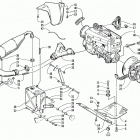 BEARCAT 440 II Опора двигателя и вариатор