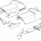 ZR 500 EFI Seat and taillight assembly