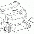 BEARCAT 440 II Бензобак и сиденье в  сборе
