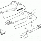 ZL 500 EFI Seat and taillight assembly