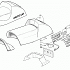 POWDER SPECIAL 500 EFI Rack, seat, and taillight assembly