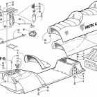 PANTERA 580 EFI Gas tank and fuel pump assemblies