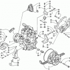 ZL 580 EFI ESR Опора двигателя и вариатор