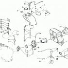 BEARCAT 440 I Карбюратор, топливный насос, масляный бак, и глушитель
