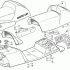 THUNDERCAT MC GREEN Gas tank, seat, and taillight assembly (mc)