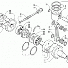 ZR 600 EFI Поршень и коленвал