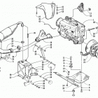 BEARCAT 340 Опора двигателя и вариатор