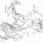 ZR 700 (BLACK) Передняя рама и подножки