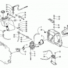 BEARCAT WIDE TRACK Карбюратор, топливный насос, масляный бак, и глушитель