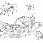 PANTHER 440 Front frame, footrest, belt guard assembly