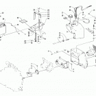 EXT 580 EFI Battery, air silencer, and oil tank