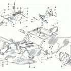 PANTHER 550 Front frame, footrest, and belt guard assembly