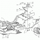 EXT 580 EFI Передняя рама и подножки